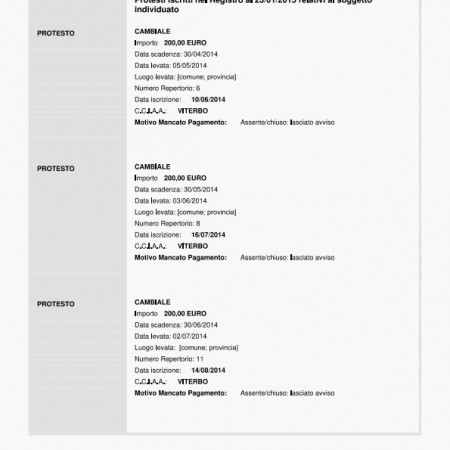 visura protesti online Telemaco