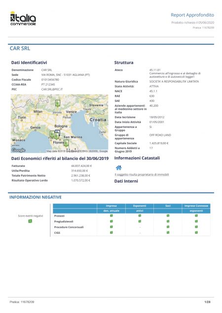 Report Impresa Approfondito