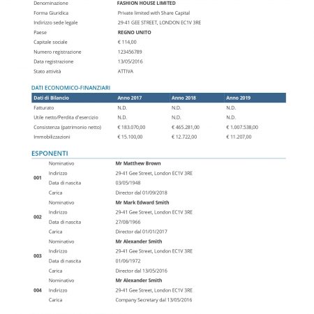 Dossier Estero E-View